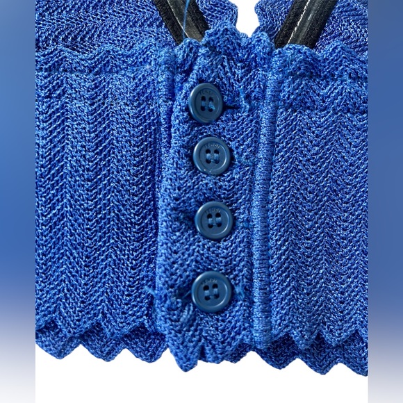 Fendi Vintage Knitwear Bralette Crop Top Skirt Set 10 M Mermaidcore Sirencore - Picture 9 of 11